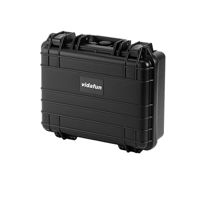 Vidafun V12 防水氣密抗撞提把收納工具箱 黑色3