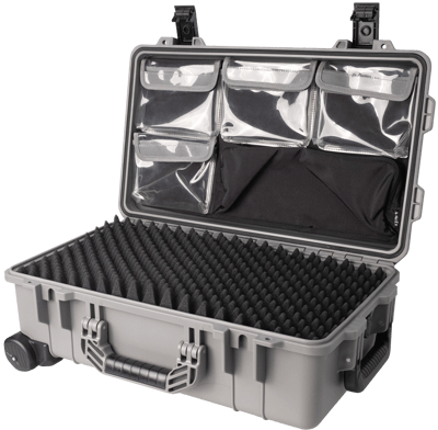 Vidafun V22 防水氣密抗撞提把滑輪箱 灰黑色10