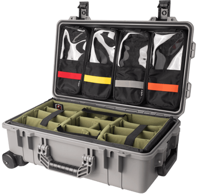 Vidafun V22 防水氣密抗撞提把滑輪箱 灰黑色20