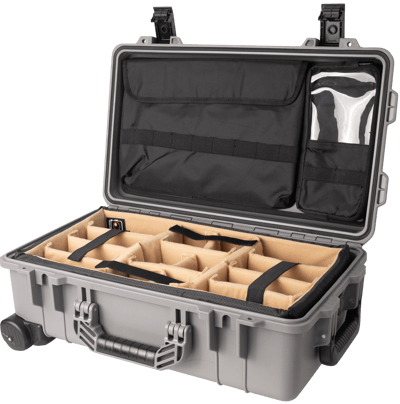 Vidafun V22 防水氣密抗撞提把滑輪箱 灰黑色17