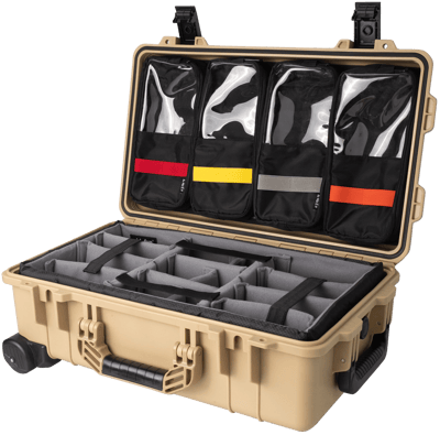 Vidafun V22 防水氣密抗撞提把滑輪箱 沙黑色19