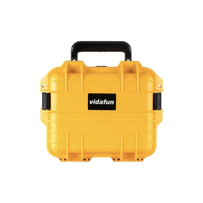 Vidafun V09 防水氣密抗撞提把收納箱 黃黑色2