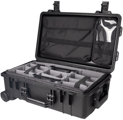 Vidafun V22 防水氣密抗撞提把滑輪箱 黑色15