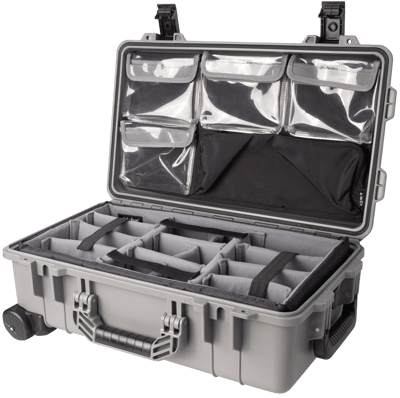 Vidafun V22 防水氣密抗撞提把滑輪箱 灰黑色11