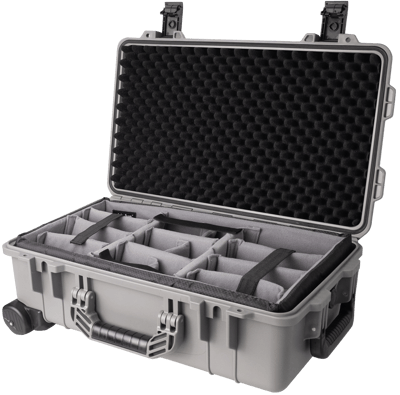 Vidafun V22 防水氣密抗撞提把滑輪箱 灰黑色3