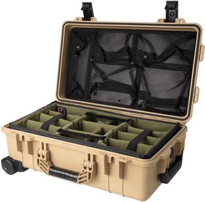 Vidafun V22 防水氣密抗撞提把滑輪箱 沙黑色8