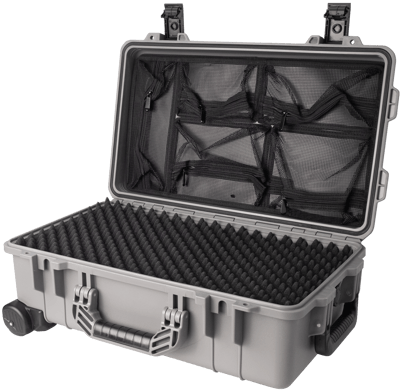 Vidafun V22 防水氣密抗撞提把滑輪箱 灰黑色6