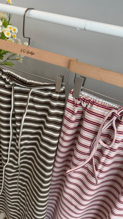 簡約條紋A字裙3