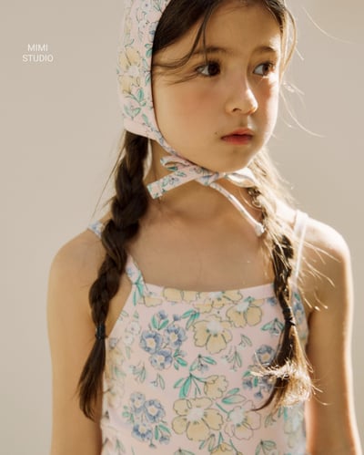 90-125ꕤˊˊ晨曦花園連衣泳裝(含帽)4