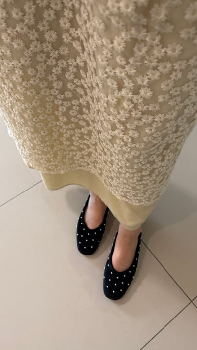 珍珠絲絨娃娃鞋3