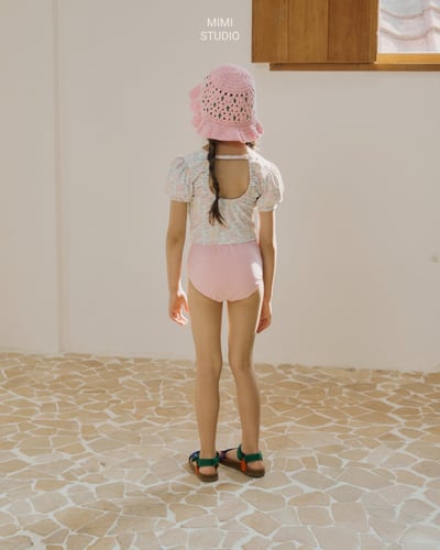 90-125ꕤˊˊ奶油碎花日常泳裝4