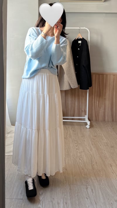 光澤感仙女長裙1