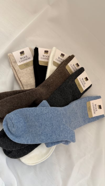 cashmere羊毛中長襪4