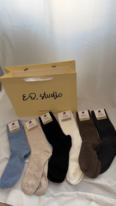 cashmere羊毛中長襪3