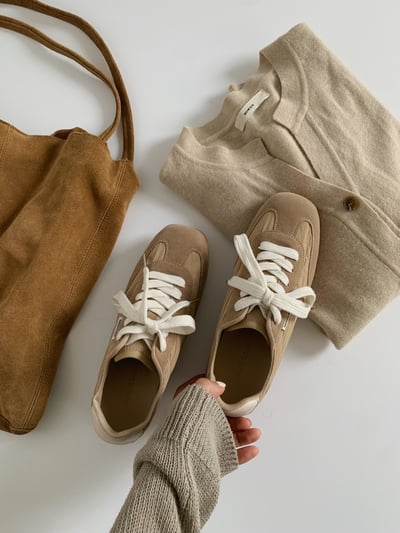 麂皮拼布休閒鞋2