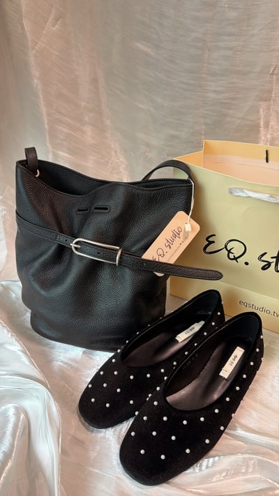 珍珠絲絨娃娃鞋2