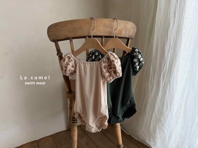 芭蕾連體泳裝/泳帽2