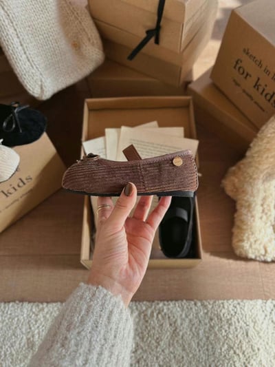 親子款 燈芯絨娃娃鞋 3 color5