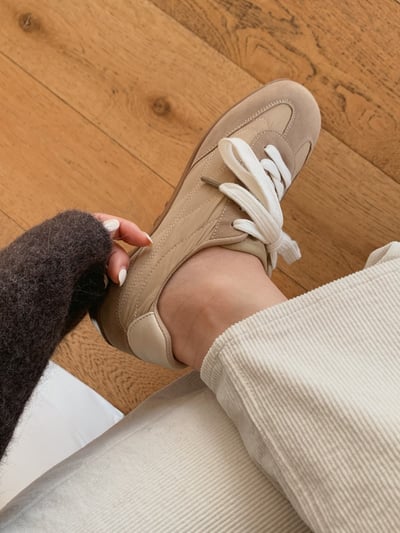 麂皮拼布休閒鞋3