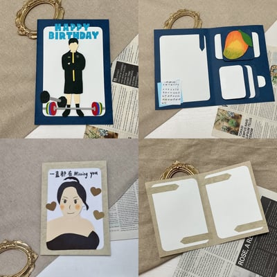 【預購】客製化手工卡片｜單人似顏繪12