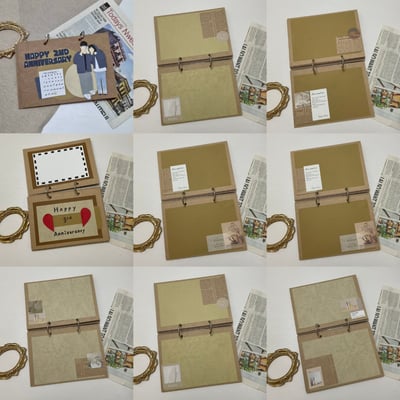 【預購】客製化扣環手工書｜人像似顏繪3