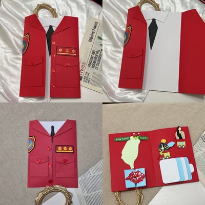 【預購】客製化制服卡片｜消防款4
