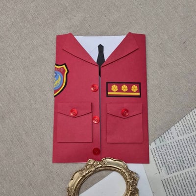 【預購】客製化制服卡片｜消防款1