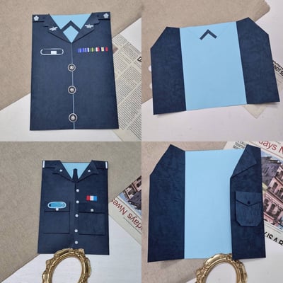 【預購】客製化制服卡片｜空軍款5