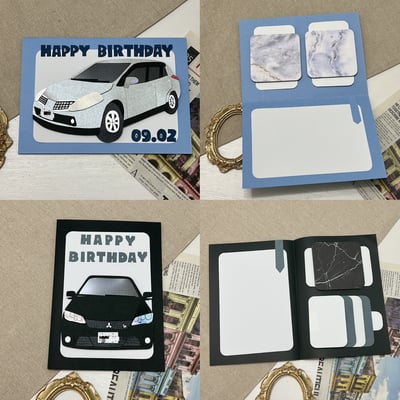 【預購】客製化手工卡片｜汽車款3