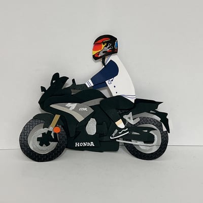 【預購】客製化紙雕裝飾｜似顏繪汽機車款5