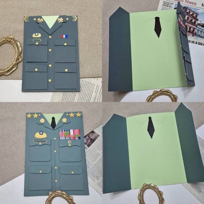 【預購】客製化制服卡片｜軍人款5