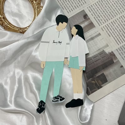 【預購】客製化紙雕裝飾｜似顏繪款16