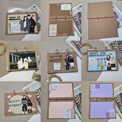 【預購】客製化扣環手工書｜人像似顏繪5