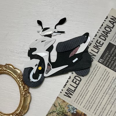 【預購】客製化紙雕裝飾｜機車擋車款8