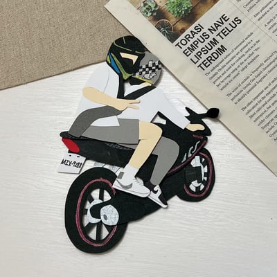 【預購】客製化紙雕裝飾｜似顏繪汽機車款4
