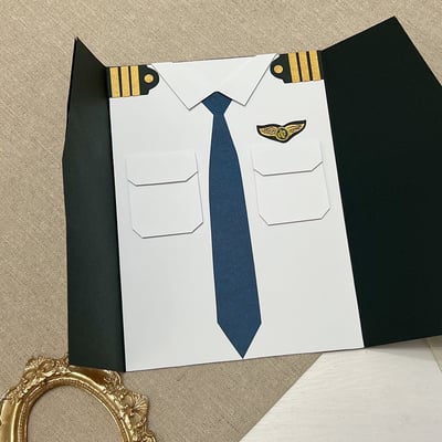 【預購】客製化制服卡片｜機長款2