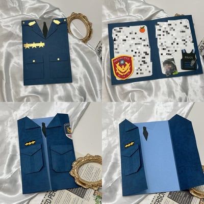 【預購】客製化制服卡片｜警察款8