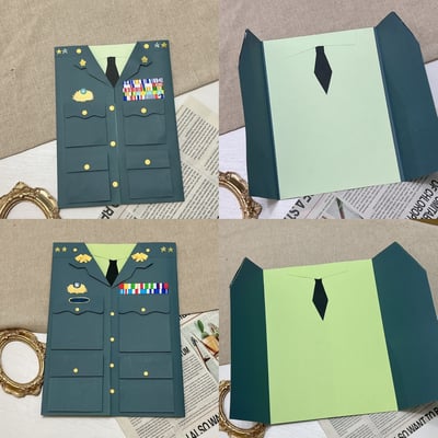 【預購】客製化制服卡片｜軍人款7