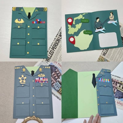 【預購】客製化制服卡片｜軍人款2