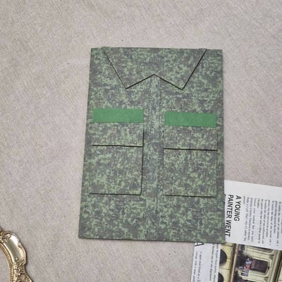 【預購】客製化制服卡片｜迷彩軍人款1