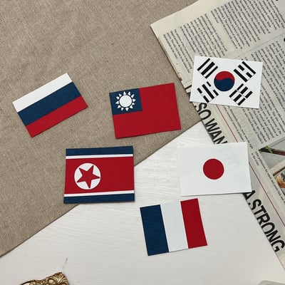 【預購】客製化紙雕裝飾｜國旗款1