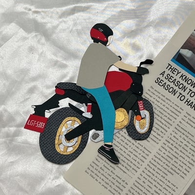 【預購】客製化紙雕裝飾｜似顏繪汽機車款2
