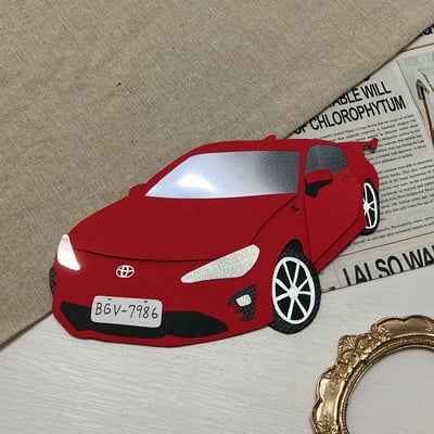 【預購】客製化紙雕裝飾｜汽車款4