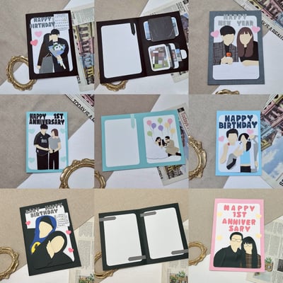 【預購】客製化手工卡片｜雙人似顏繪18