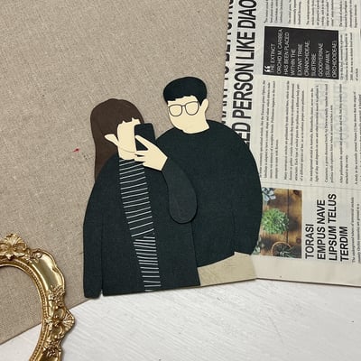 【預購】客製化紙雕裝飾｜似顏繪款19