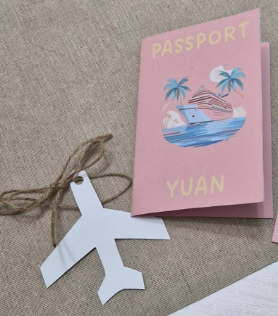 【現貨】郵輪票卷手工卡片｜ 旅行卡片 送禮首選 感謝卡 生日禮物 情侶送禮首選 週年紀念7