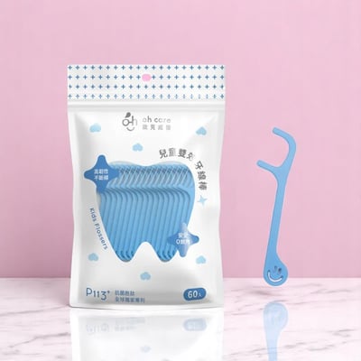 【新裝上市】 P113+ 雙效兒童牙線棒60入/袋1