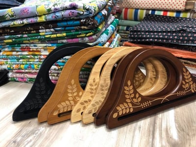 雕花實木手提把1