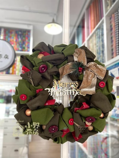 【季節限定課程】拼布聖誕花圈  x 黛安的布作雜貨4