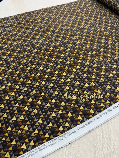 靈感之布｜Klimt Collection 幾何金箔設計布6